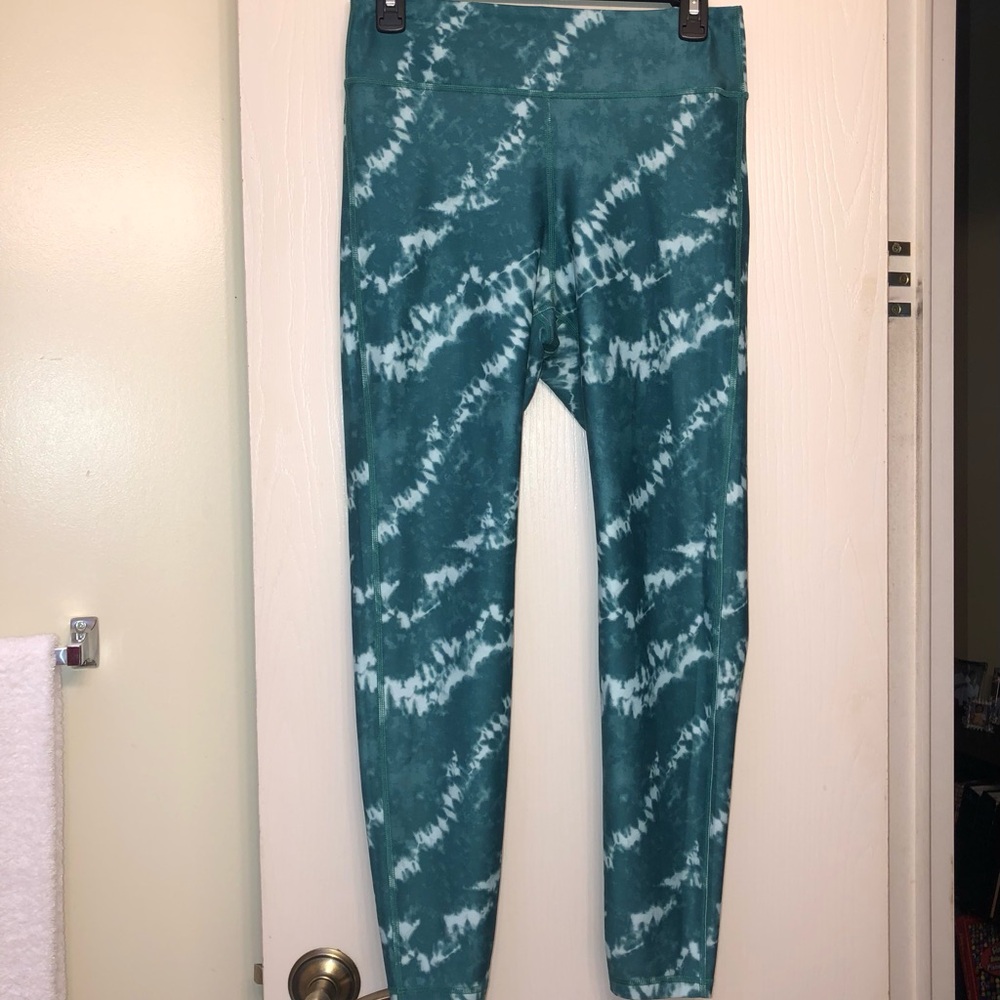 Hollister Gilly Hicks Green Tie-Dye Athletic Leggings Size L